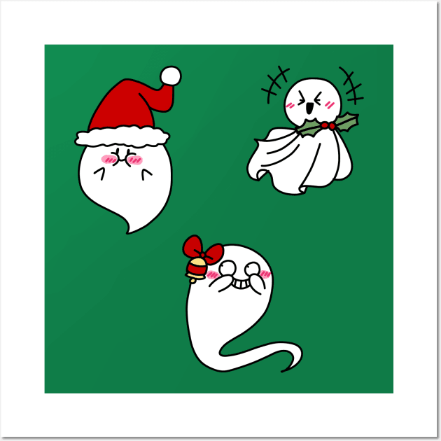 Ghosts of Christmas Laughs Wall Art by saradaboru